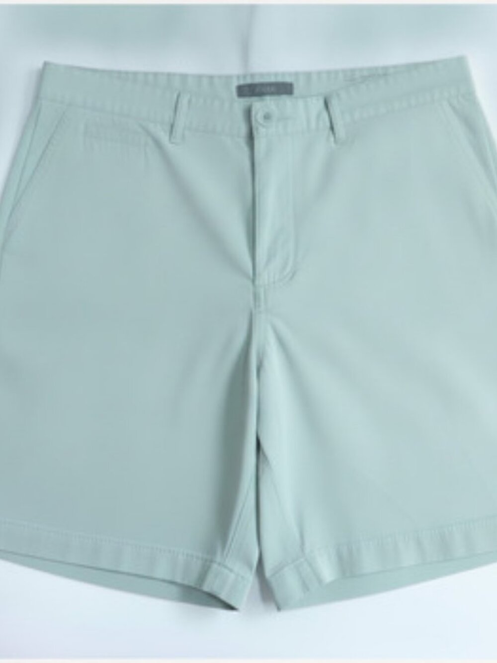 Nordstrom Men's Mint Green Flat Front Casual Cotton Shorts Size 34 NWT